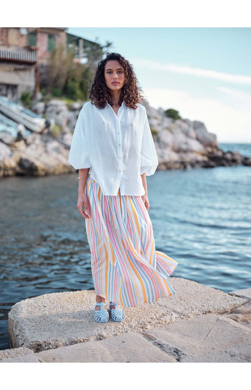 CHEMISE MARIA EN GAZE COTON BLANCHE