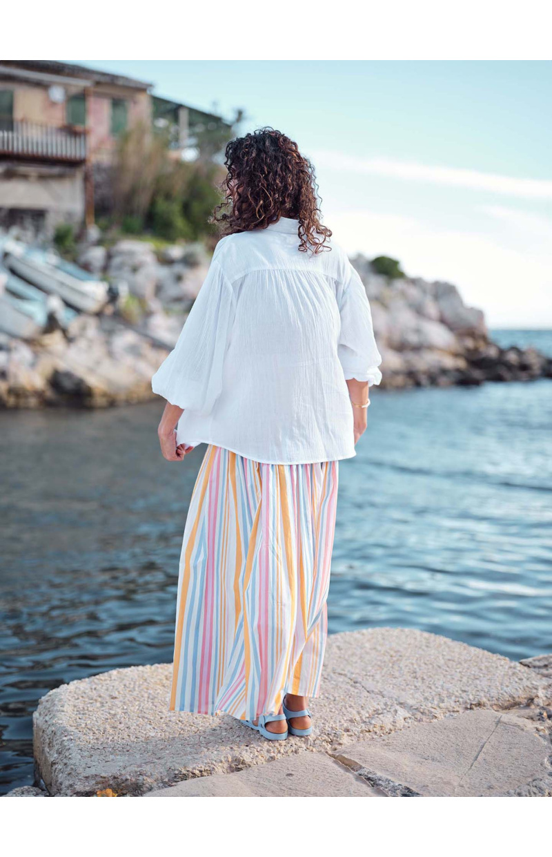 CHEMISE MARIA EN GAZE COTON BLANCHE